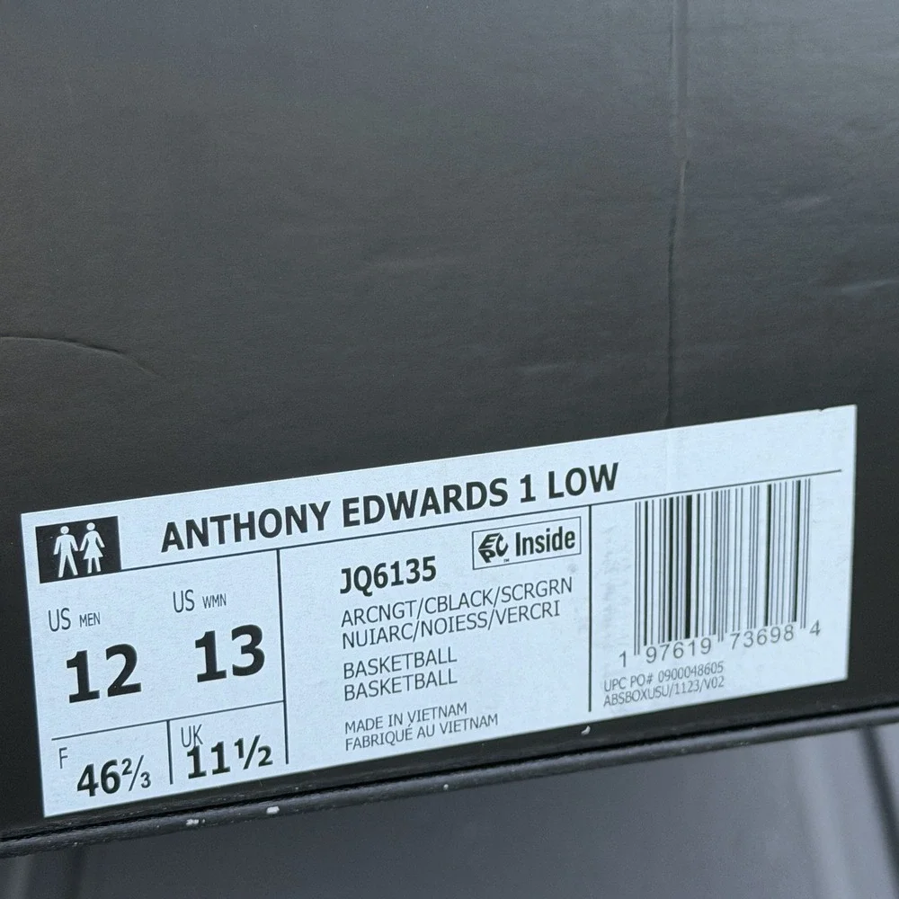 Adidas AE 1 Low 'Metamorphosis Pack' JQ6135 BASKETBALL Shoes Mens Size 12 NIB